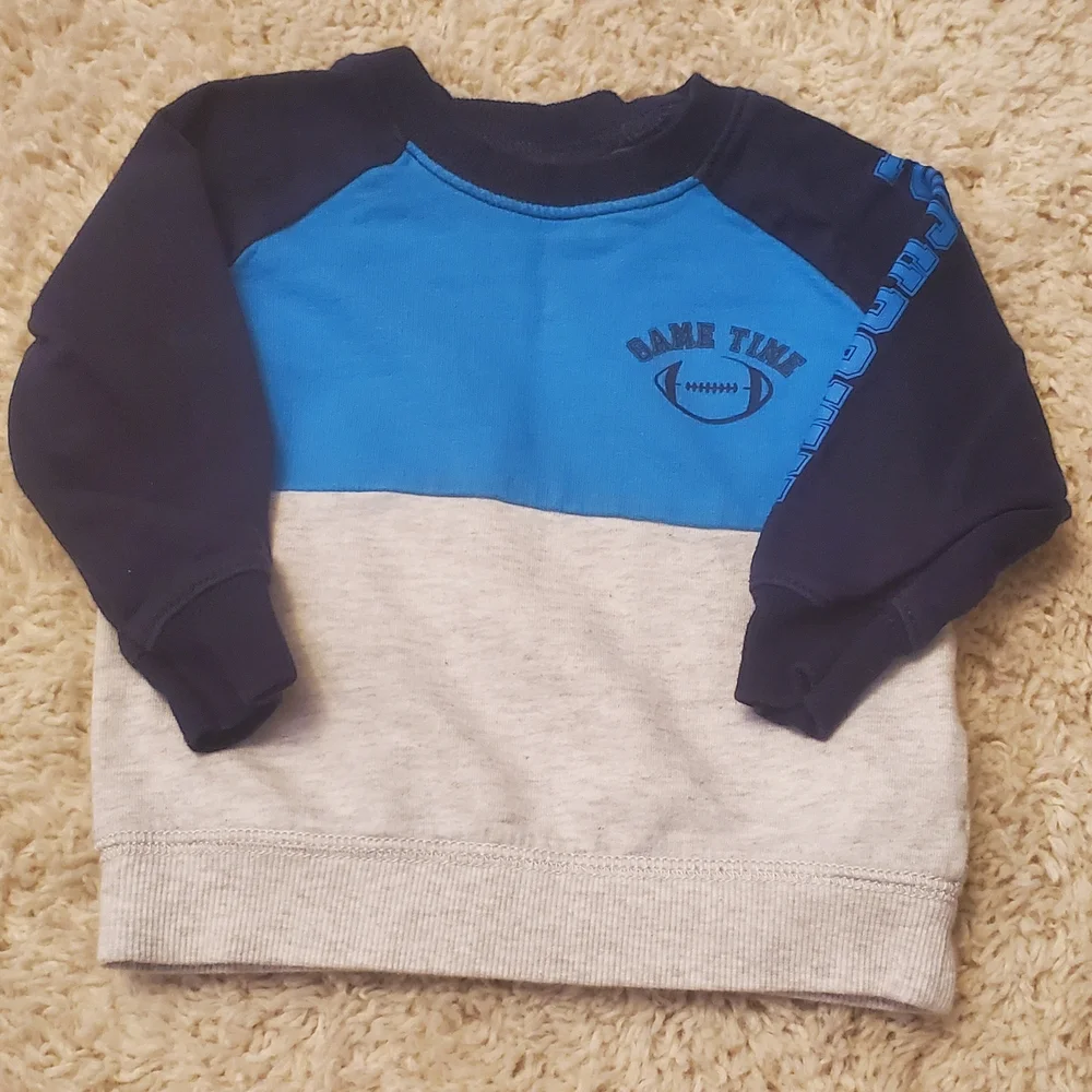5 For $25 Carter's Long Sleeve Sweatshirt‎ Gametime Size 12 Months